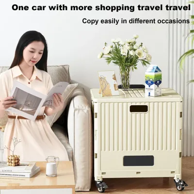 Chariot utilitaire pliable à poignée télescopique – image 3