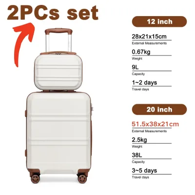 Ensemble de 6 bagages rigides en ABS – image 2