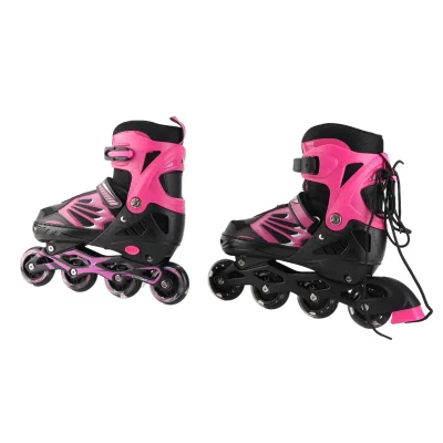 Patins à roulettes ajustables lumineux enfant – image 2