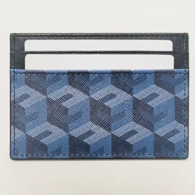 Porte-cartes en cuir véritable à fermeture éclair
