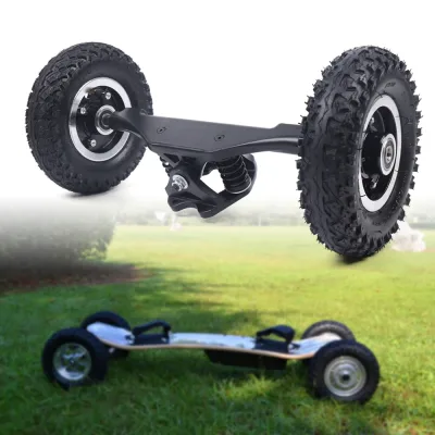 Roues tout-terrain de longboard, noir