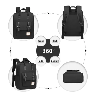Sac à dos en toile unisexe pour ordinateur 33 cm – image 2