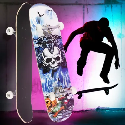 Skateboard complet double bascule en érable