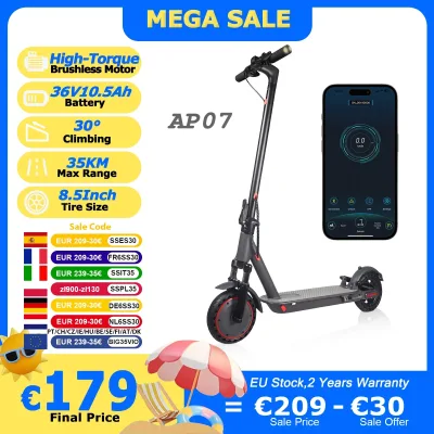 Trottinette électrique pliable noire