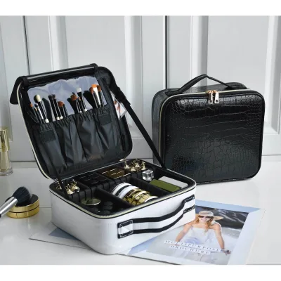 Trousse de toilette simili cuir portable