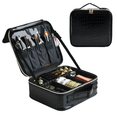 Trousse de toilette simili cuir portable – image 2