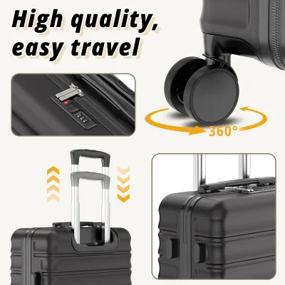 Valise cabine rigide ABS à serrure TSA – image 2