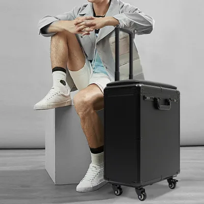 Valise de maquillage à roulettes 3 tiroirs – image 2